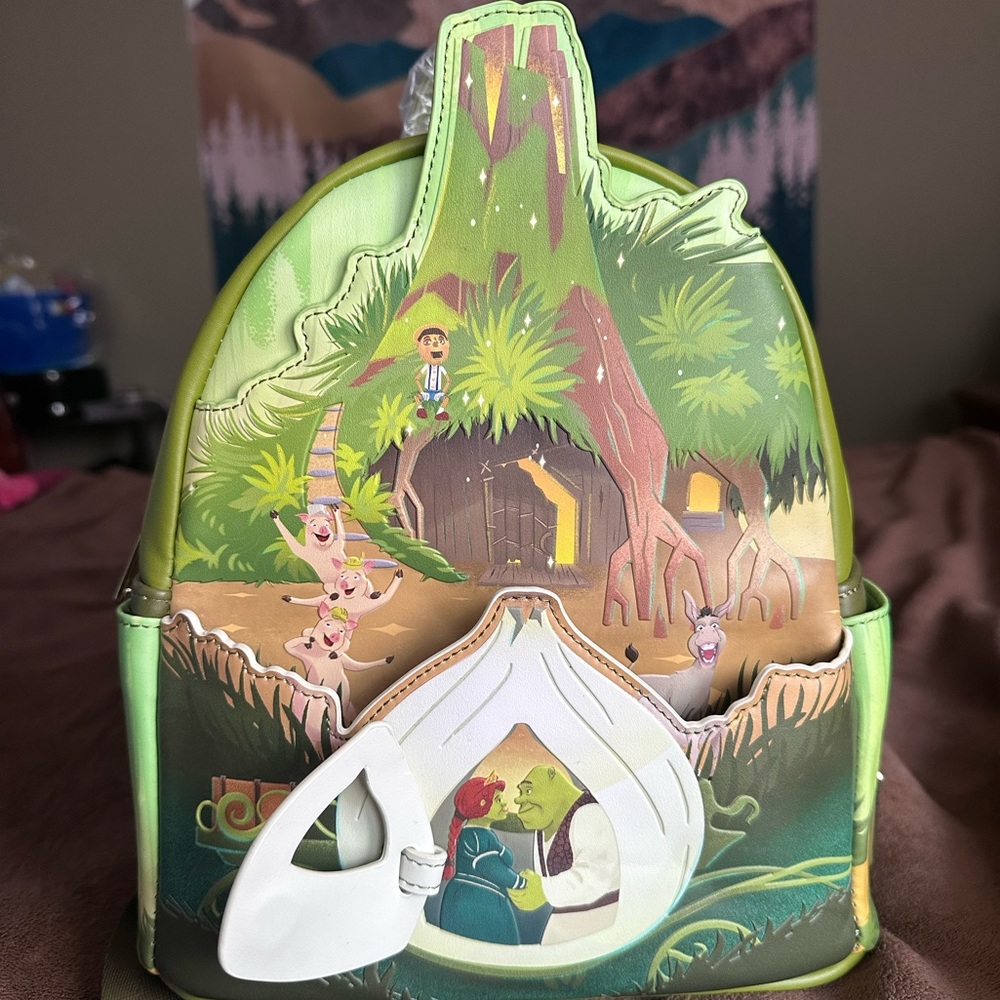 Unisex Shrek Loungefly mini backpack